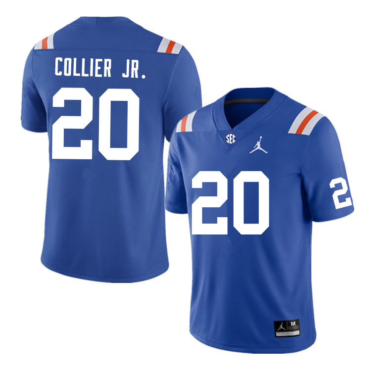 Men #20 Corey Collier Jr. Florida Gators College Football Jerseys Sale-Throwback - Click Image to Close